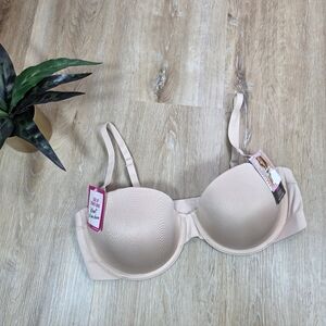 🆕️Maidenform Smooth Finish Convertible Strap or Strapless Beige Bra 36C